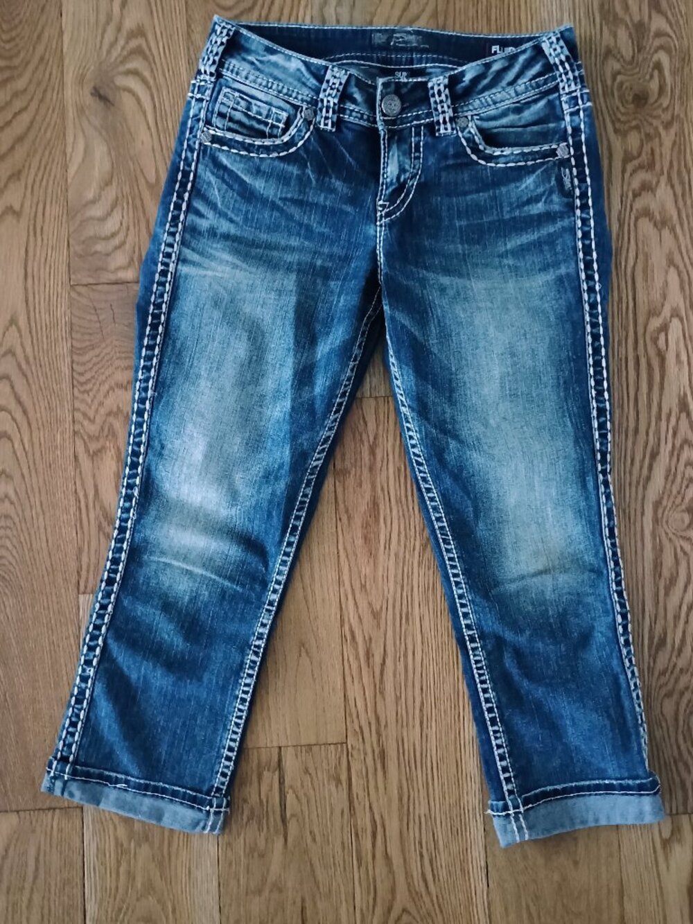 Silver Suki Mid Capri